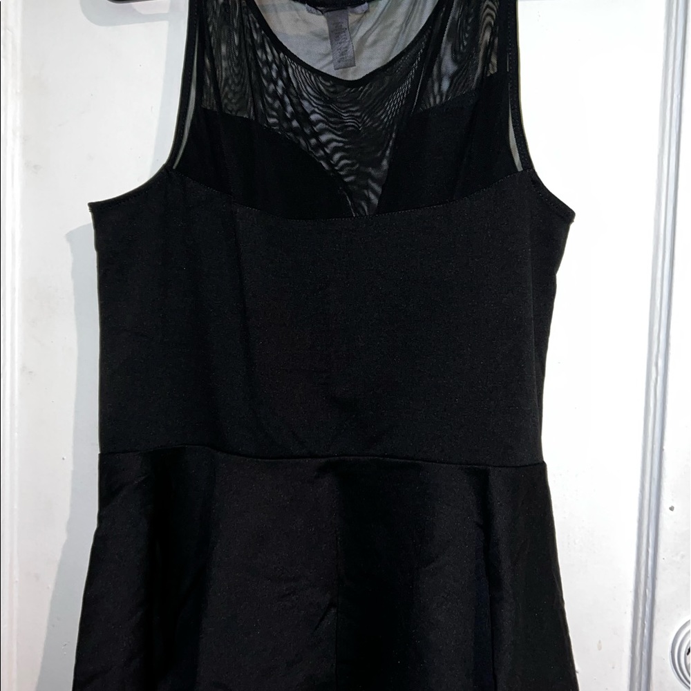 Ambiance Black Mesh Bust Top